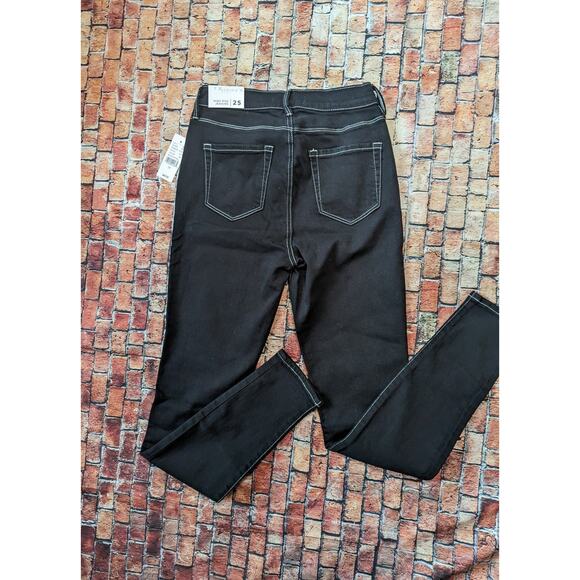 New PacSun Black High Rise 5-Picket Jegging Size 25 - Picture 3 of 5